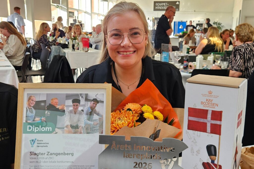 Lærling indstillede sin læreplads - nu hædres **Slagter Zangenberg**